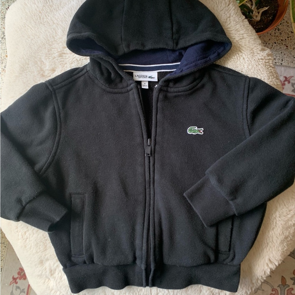 Lacoste Sport Kids Dark Hoodie with Logo‎ Size 4